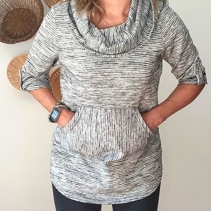 Michael Tyler 3/4 Sleeve Casual Top with Hood